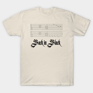 Back in black guitar tab T-Shirt